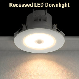 Downlight LED con sensor PIR "CLIO" - 8W - CCT - 700lm - Corte Ø85mm - IP54 (6)