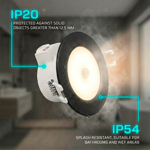 Aro empotrable para downlight BD35 - Negro - IP54 - Barcelona Led-Accesorios