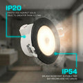 Recessed ring for downlight BD35 - Black - IP54 4