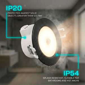 Aro empotrable para downlight BD35 - Negro - IP54 (3)