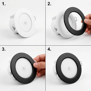 Aro empotrable para downlight BD35 - Negro - IP54 (5)