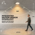 LED-Einbauleuchte mit PIR-Sensor „CLIO“ – 8 W – CCT – 700 lm – Abblendlicht Ø 85 mm – IP54 5