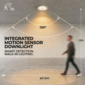LED-Einbauleuchte mit PIR-Sensor „CLIO“ – 8 W – CCT – 700 lm – Abblendlicht Ø 85 mm – IP54 5
