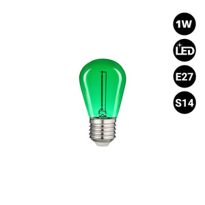 Bombilla LED Filamento - S14 E27 - 1W - Cristal de colores (22)