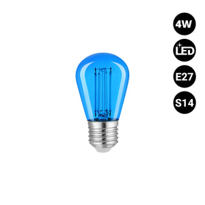 Bombilla LED Filamento - S14 E27 - 4W - Cristal de colores (6)