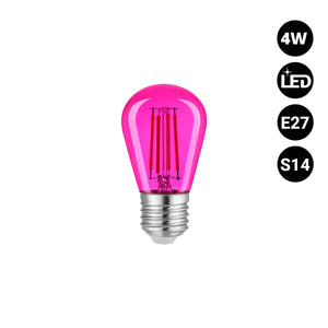 Bombilla LED Filamento - S14 E27 - 4W - Cristal de colores (17)