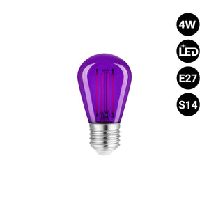 Bombilla LED Filamento - S14 E27 - 4W - Cristal de colores (27)