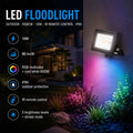 Projecteur LED extérieur - RGBCW - 10 W - Télécommande IR - IP65 3