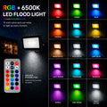 Outdoor LED Floodlight - RGBCW - 20W - IR Remote Control - IP65 5