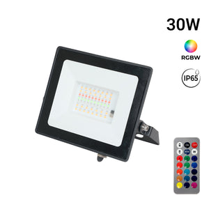Proyector LED de exterior - RGBCW - 30W - mando a distancia IR - IP65