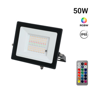 Proyector LED de exterior - RGBCW - 50W - mando a distancia IR - IP65