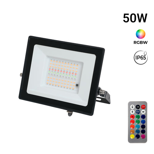 Projecteur LED extérieur - RGBCW - 50 W - Télécommande infrarouge - IP65