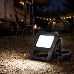 Reflector LED portátil de trabajo con cable y soporte - 20W - 6500K - IP54 (4)