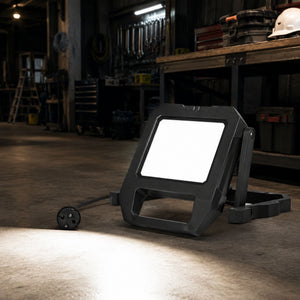 Reflector LED portátil de trabajo con cable y soporte - 30W - 6500K - IP54 (4)