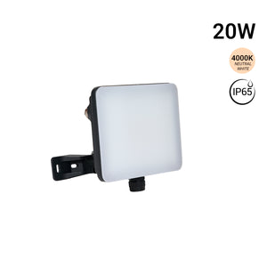 Proyector LED de exterior - 20W - 100 lm/W - Sensor Series - Negro - IP65