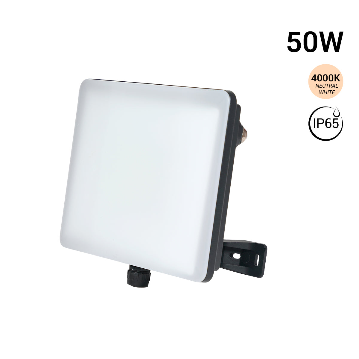 Proyector LED de exterior - 50W - 100 lm/W - Sensor Series - Negro - IP65