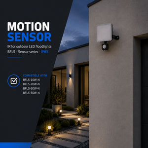 Sensor de movimiento PIR para proyectores LED de exterior BFLS - Sensor series - IP65 (9)
