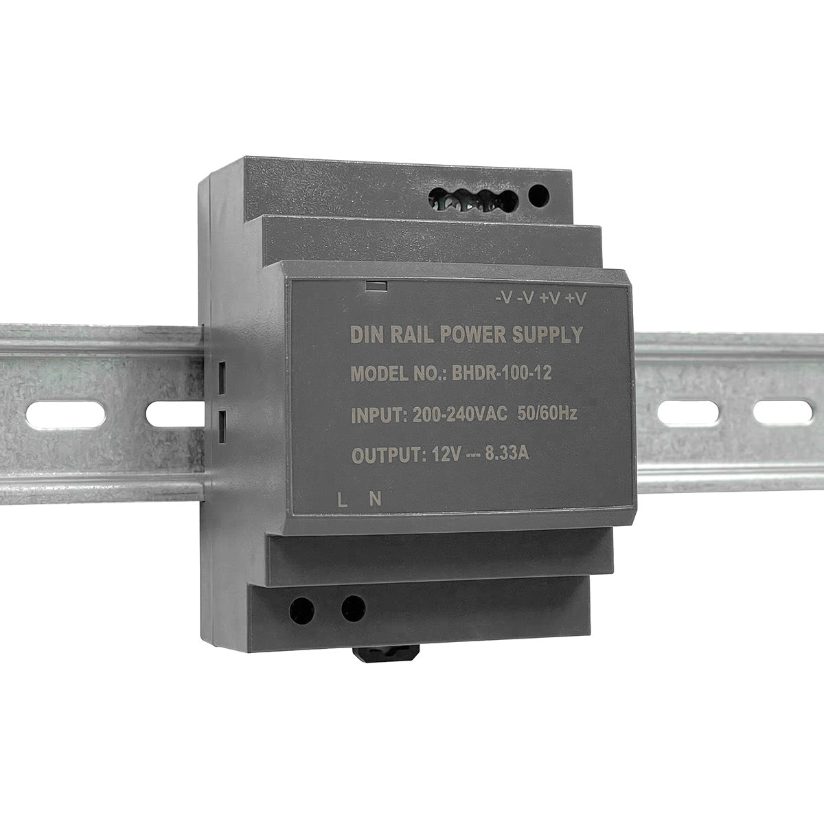 Fuente de alimentación para carril DIN - 100W - 12V - 8.33A