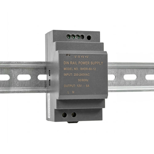 Τροφοδοτικό ράγας DIN TS35 - 60W - 12V - 5A