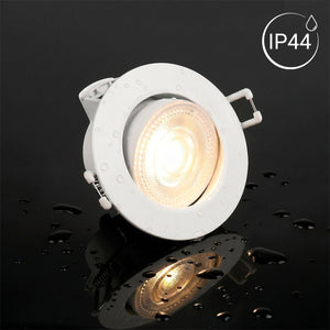 Downlight LED "Avalor" basculante - TRIAC dimmable - 5.5W - CCT - Corte Ø 70mm - IP44 - Barcelona Led-Iluminación