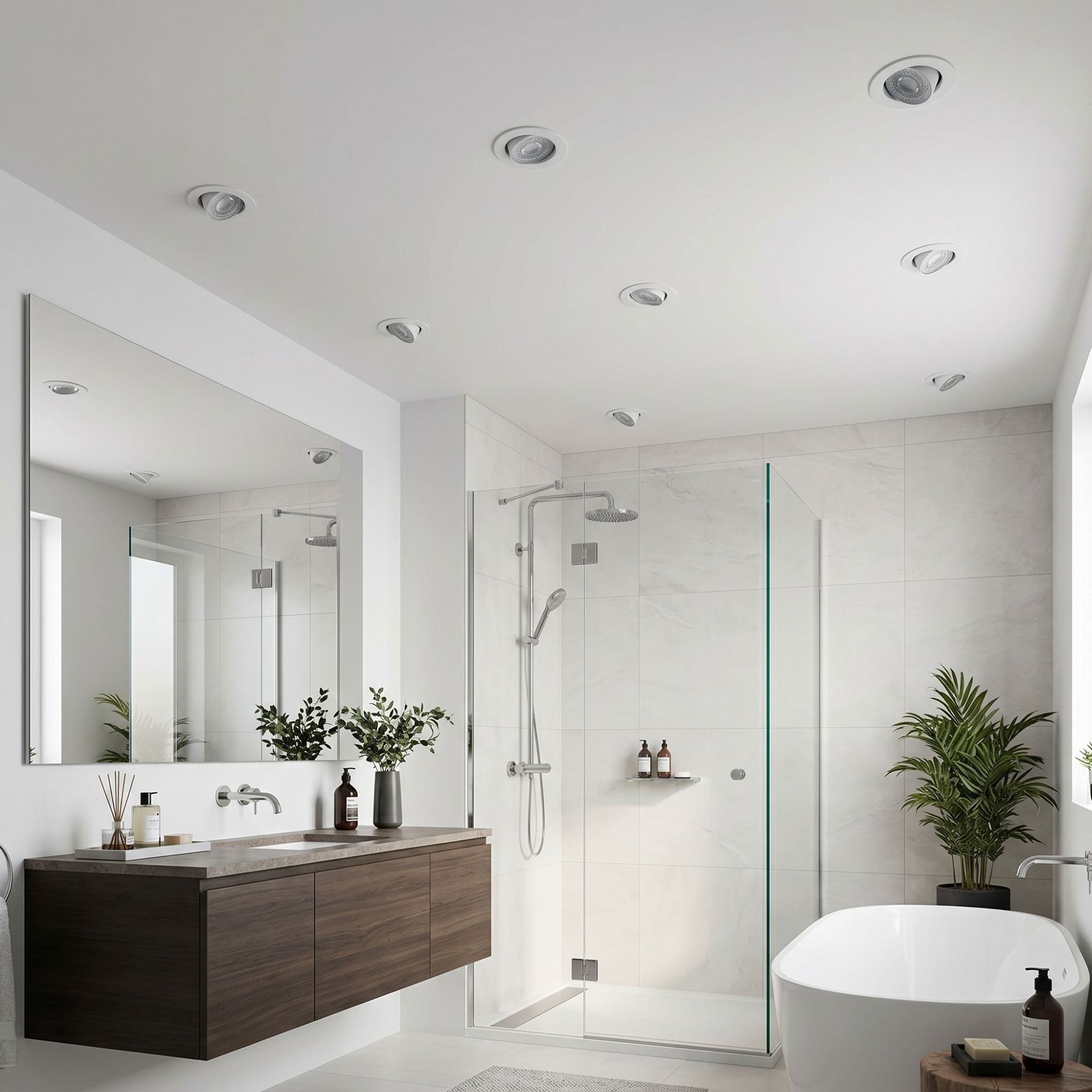 Downlight LED "Avalor" basculante - TRIAC dimmable - 5.5W - CCT - Corte Ø 70mm - IP44 (1)