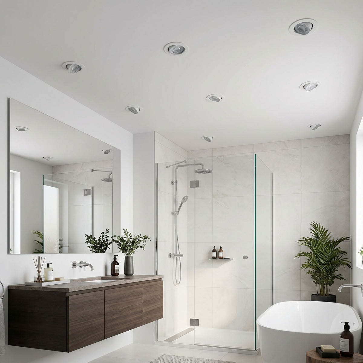 Downlight LED "Avalor" basculante - TRIAC dimmable - 5.5W - CCT - Corte Ø 70mm - IP44 (1)