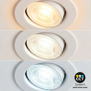 Downlight LED "Avalor" basculante - TRIAC dimmable - 5.5W - CCT - Corte Ø 70mm - IP44 (2)