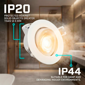 Downlight LED "Avalor" basculante - TRIAC dimmable - 5.5W - CCT - Corte Ø 70mm - IP44 (13)