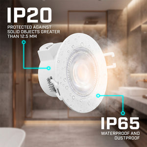 Downlight LED "Avalor" empotrable - TRIAC dimmable - 5.5W - CCT - Corte Ø 70mm - IP65 (4)
