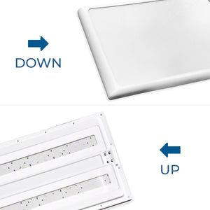 Lámpara de pie para oficina - 50W + 50W + 4W - 4000K - Bajo UGR - Barcelona Led-Iluminación