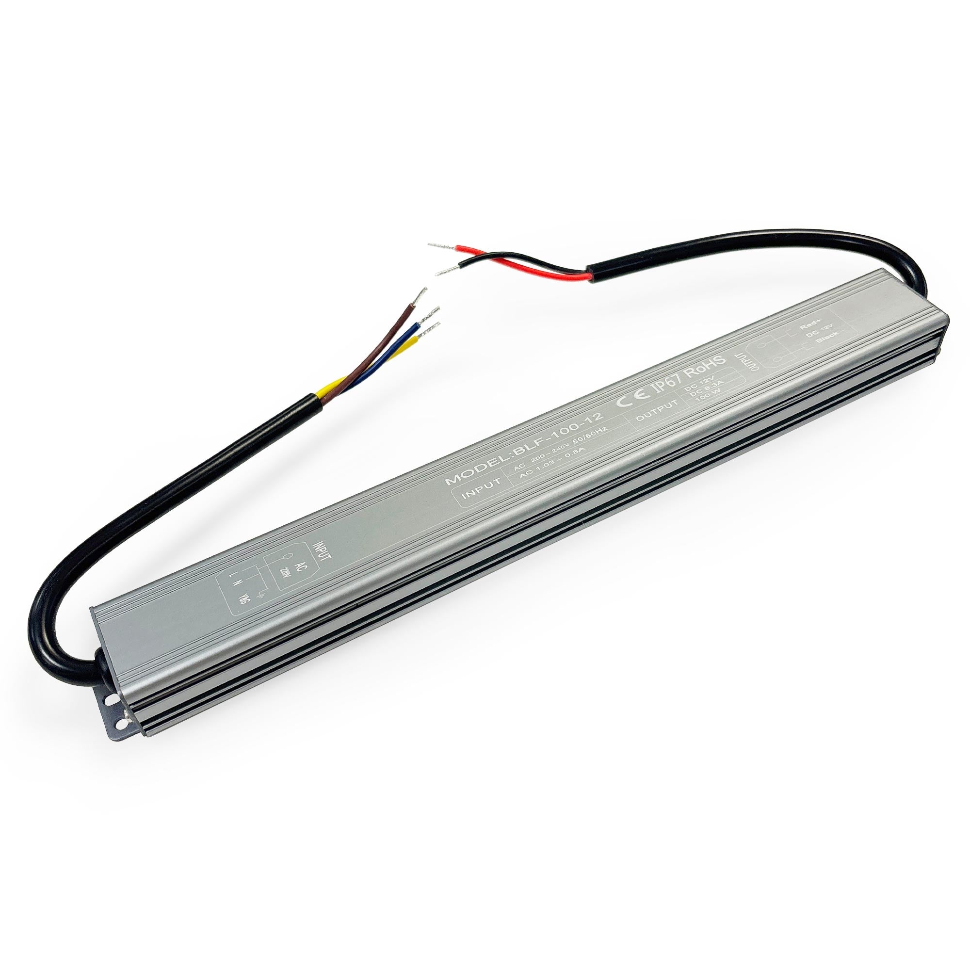 Fuente de alimentación estanca Slim 100W - 12V - 8.3A - IP67