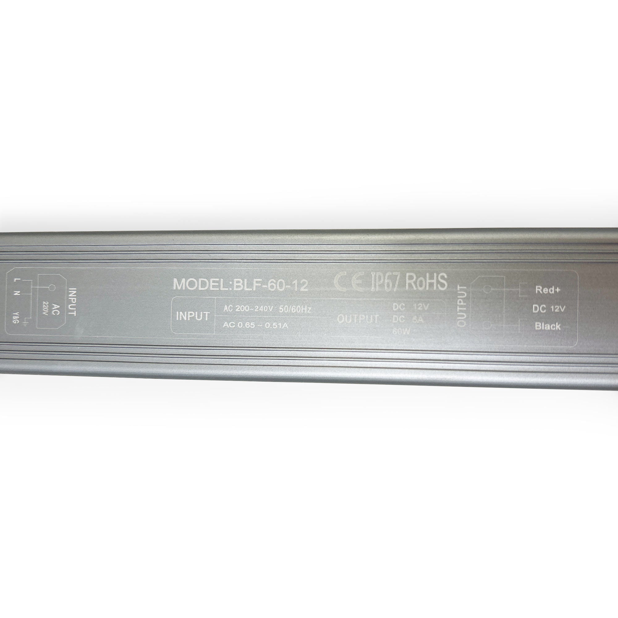 Fuente de alimentación estanca Slim 60W - 12V - 5A - IP67 (1)