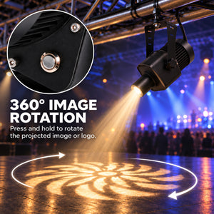Proyector de logos LED GOBO 150W rotativo exterior - Óptica 20° - IP65 (6)