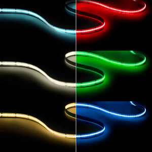 Tira LED COB 24V DC - RGB + CCT - 19W/m - 12mm - IP20 - Rollo de 10 metros (1)