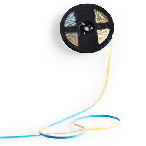 Einfarbiger COB-LED-Streifen - 24 V DC - 10 W/m - 5 mm - 400 LED/m - IP20 - 5 Meter