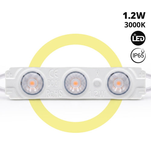 Monocolor LED module for signs - 1.2W - 12V - 160° - IP65