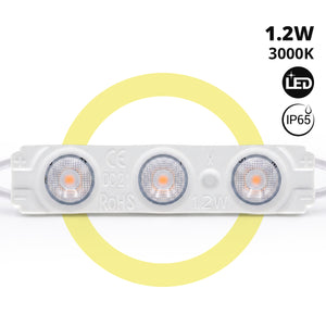 Módulo LED monocolor para rótulos - 1.2W - 12V - 160° - IP65
