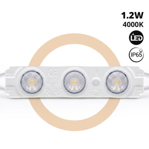 Módulo LED monocolor para rótulos - 1.2W - 12V - 160° - IP65 - Barcelona Led-Signage
