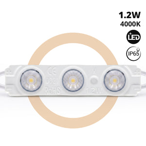 Módulo LED monocolor para rótulos - 1.2W - 12V - 160° - IP65 (7)