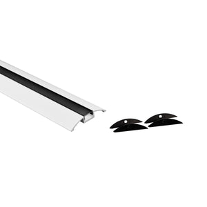 Perfil de aluminio para tira LED - Media luna - Kit completo - 58x9mm - 2 metros (4)