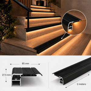 Perfil tira LED para escaleras - 65X27.5mm - 2 metros (7)