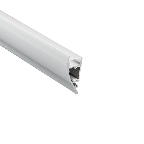 Perfil de aluminio para tira LED - Bañador de pared - Kit completo - 18x44mm - 2 metros