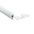 Perfil de aluminio para tira LED - Bañador de pared - Kit completo - 18x44mm - 2 metros 2