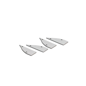 Perfil de aluminio para tira LED - Bañador de pared - Kit completo - 18x44mm - 2 metros - Barcelona Led-Accesorios