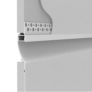 Perfil tira LED integración / trimless - 18x15mm - Con difusor - 2 metros (2)