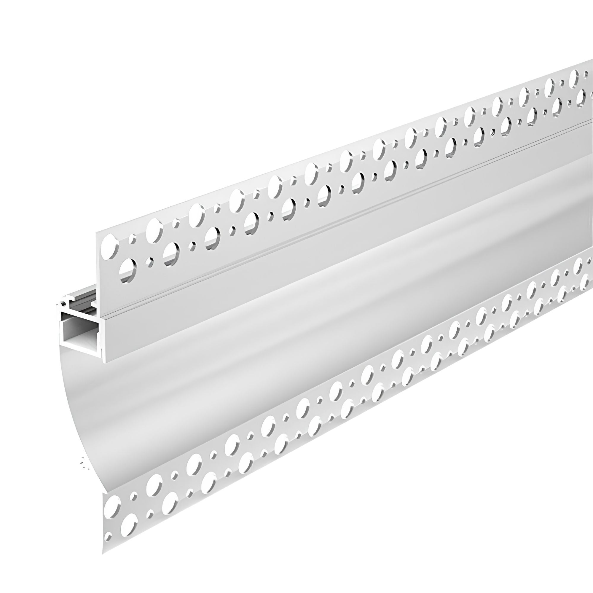 Perfil tira LED integración / trimless - 18x15mm - Con difusor - 2 metros