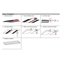 Profilo a striscia LED integrato / trimless - 18x15mm - Con diffusore - 2 metri 5
