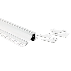 Perfil tira LED integración / trimless esquina - 94 x 34mm - Kit completo - 2 metros - Barcelona Led-Accesorios