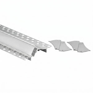Perfil tira LED integración / trimless esquina - 96 x 35mm - Kit completo - 2 metros - Barcelona Led-Accesorios