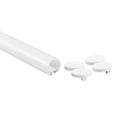 Aluminum profile for surface or suspension - Tube - LED strip ≤ 12mm - 23x8mm - 2 meters 2